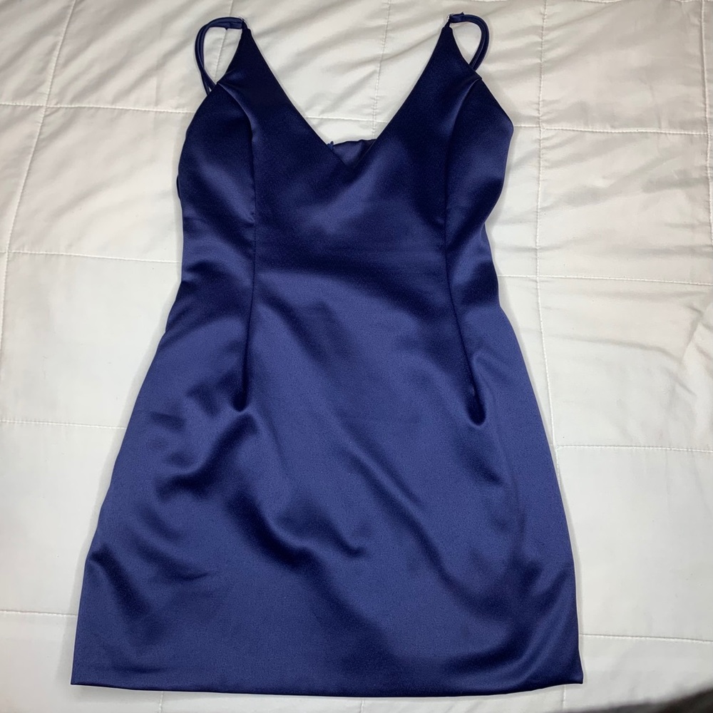 Navy Blue Midi Dress